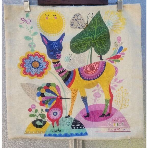 Multicolored Character Woven Pillow Cases 17-1/4 X 16-/1/4 inches - Picture 7 of 13